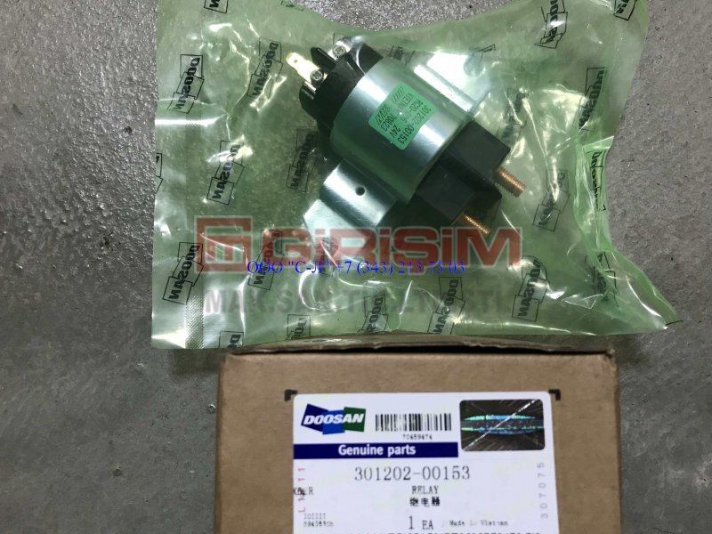 301202-00153 30120200153 RELAY,BATTERY Doosan RELAY ✓