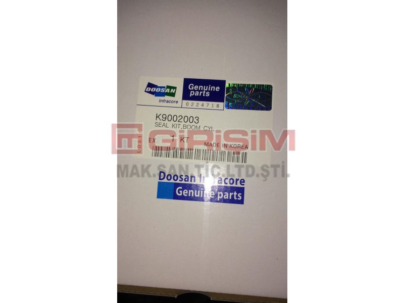 K9002003 SEAL KIT;BOOM CYL Doosan SEAL 